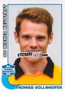 Sticker Thomas Vollnhofer - Österreichische Fußball-Bundesliga 2012-2013 - Panini