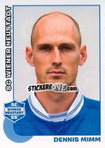 Sticker Dennis Mimm - Österreichische Fußball-Bundesliga 2012-2013 - Panini