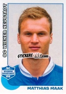 Sticker Matthias Maak - Österreichische Fußball-Bundesliga 2012-2013 - Panini