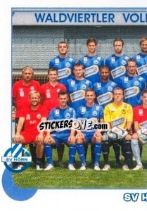 Sticker SV Horn Team - Österreichische Fußball-Bundesliga 2012-2013 - Panini