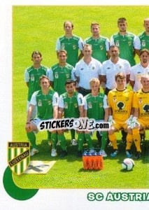 Figurina SC Austria Lustenau Team - Österreichische Fußball-Bundesliga 2012-2013 n. 304 - Panini