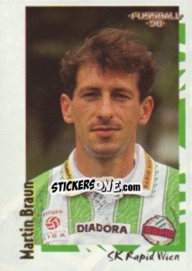 Cromo Martin Braun - Österreichische Fußball-Bundesliga 1997-1998 - Panini