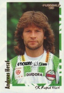 Cromo Andreas Heraf - Österreichische Fußball-Bundesliga 1997-1998 - Panini