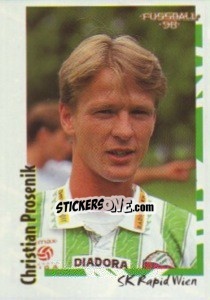 Sticker Christian Prosenik - Österreichische Fußball-Bundesliga 1997-1998 - Panini