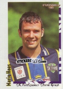 Cromo Mario Haas - Österreichische Fußball-Bundesliga 1997-1998 - Panini