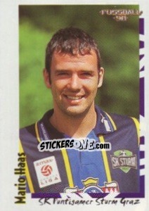 Sticker Mario Haas - Österreichische Fußball-Bundesliga 1997-1998 n. 81 - Panini