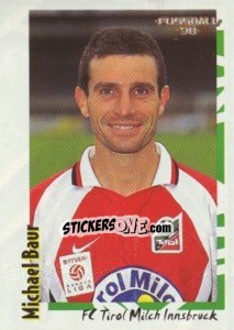 Sticker Michael Baur - Österreichische Fußball-Bundesliga 1997-1998 n. 100 - Panini