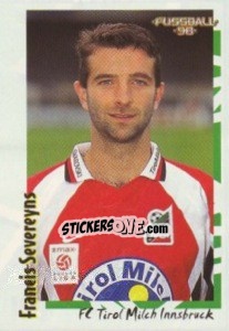 Sticker Francis Severeyns - Österreichische Fußball-Bundesliga 1997-1998 - Panini