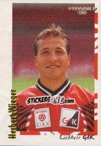 Sticker Herbert Wieger - Österreichische Fußball-Bundesliga 1997-1998 n. 136 - Panini
