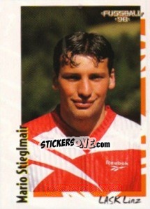Sticker Mario Stieglmair - Österreichische Fußball-Bundesliga 1997-1998 n. 176 - Panini