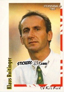 Cromo Klaus Roitinger - Österreichische Fußball-Bundesliga 1997-1998 - Panini