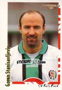 Sticker Goran Stanisavljevic - Österreichische Fußball-Bundesliga 1997-1998 - Panini