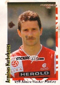 Sticker Arminas Narbekovas - Österreichische Fußball-Bundesliga 1997-1998 - Panini