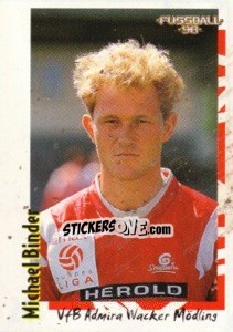Sticker Michael Binder - Österreichische Fußball-Bundesliga 1997-1998 - Panini