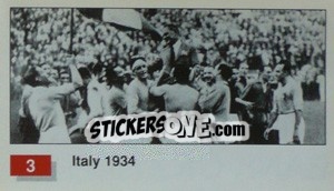 Sticker Italy (Winner Team Photo WC-1934) - World Cup Italia 1990 n. 3 - Merlin