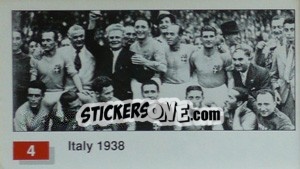 Sticker Italy (Winner Team Photo WC-1938)