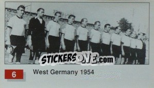 Cromo West Germany (Winner Team Photo WC-1954) - World Cup Italia 1990 - Merlin