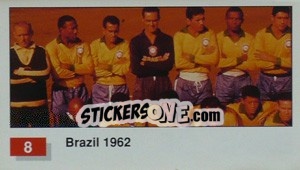 Figurina Brazil (Winner Team Photo WC-1962) - World Cup Italia 1990 - Merlin