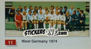 Cromo West Germany (Winner Team Photo WC-1974) - World Cup Italia 1990 - Merlin