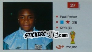Sticker Paul Parker - World Cup Italia 1990 - Merlin