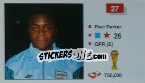 Cromo Paul Parker - World Cup Italia 1990 n. 27 - Merlin