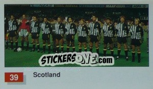 Cromo Scotland Team Photo - World Cup Italia 1990 - Merlin