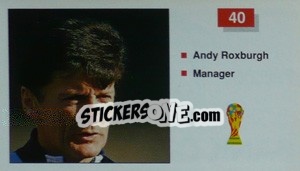 Figurina Andy Roxburgh (Manager) - World Cup Italia 1990 - Merlin
