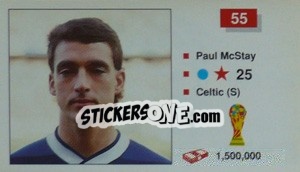 Sticker Paul McStay - World Cup Italia 1990 n. 55 - Merlin