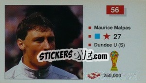 Sticker Maurice Malpas - World Cup Italia 1990 n. 56 - Merlin