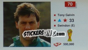 Sticker Tony Galvin - World Cup Italia 1990 n. 70 - Merlin