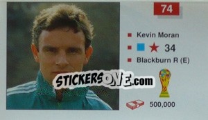 Sticker Kevin Moran - World Cup Italia 1990 n. 74 - Merlin