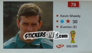 Sticker Kevin Sheedy - World Cup Italia 1990 n. 78 - Merlin