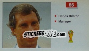 Figurina Carlos Bilardo (Manager) - World Cup Italia 1990 n. 86 - Merlin