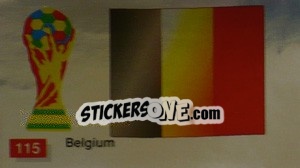 Sticker Belgium National Flag - World Cup Italia 1990 n. 115 - Merlin