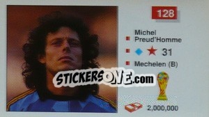 Figurina Michel Preud'Homme - World Cup Italia 1990 n. 128 - Merlin