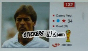 Sticker Danny Veyt - World Cup Italia 1990 - Merlin