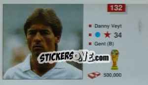 Sticker Danny Veyt - World Cup Italia 1990 n. 132 - Merlin