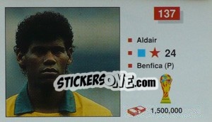 Sticker Aldair - World Cup Italia 1990 n. 137 - Merlin