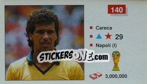 Sticker Careca - World Cup Italia 1990 - Merlin