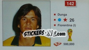 Sticker Dunga - World Cup Italia 1990 - Merlin