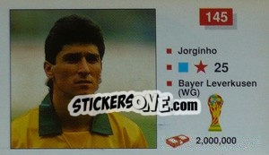Sticker Jorginho - World Cup Italia 1990 - Merlin