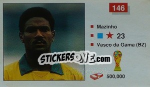 Sticker Mazinho - World Cup Italia 1990 - Merlin