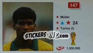 Cromo Muller - World Cup Italia 1990 - Merlin