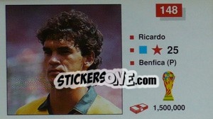 Figurina Ricardo - World Cup Italia 1990 n. 148 - Merlin