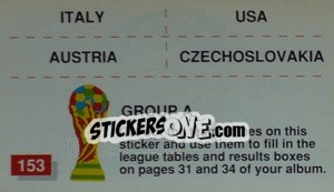 Figurina Group A (team-participants mini stickers)