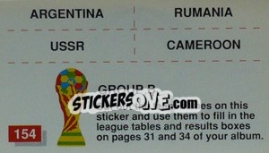 Figurina Group B (team-participants mini stickers)