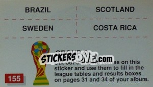 Sticker Group C (team-participants mini stickers) - World Cup Italia 1990 - Merlin