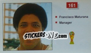 Sticker Francisco Maturana (Manager) - World Cup Italia 1990 n. 161 - Merlin