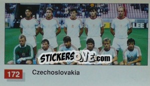 Sticker Czechoslovakia Team Photo - World Cup Italia 1990 n. 172 - Merlin