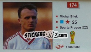 Figurina Michal Bilek - World Cup Italia 1990 - Merlin